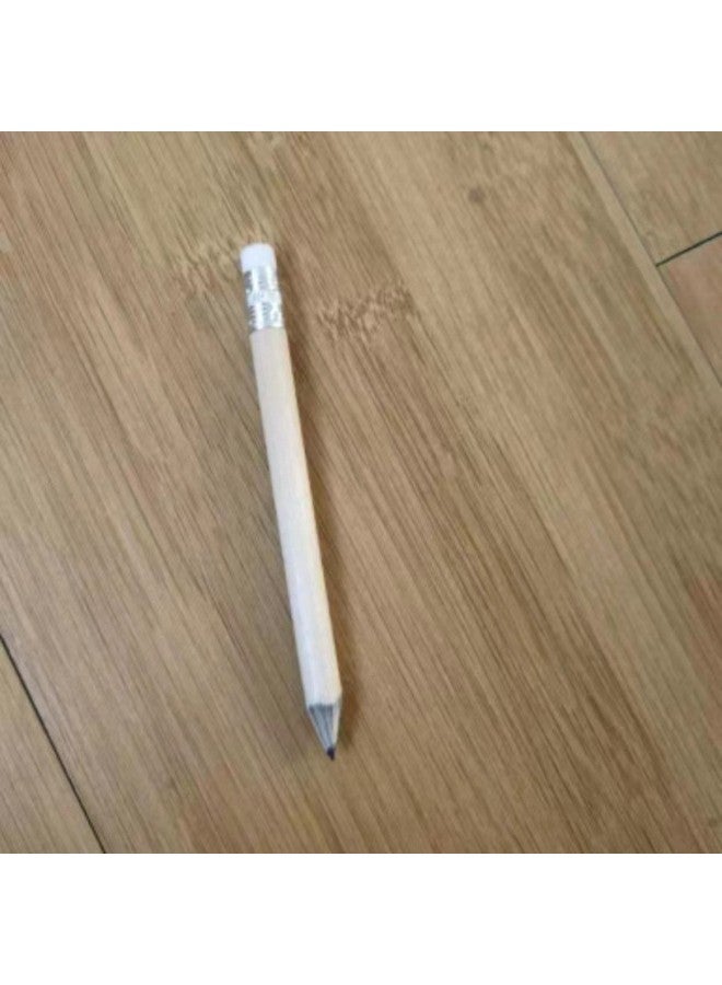 FANZE Log Short Pencil With Rubber Golf Pencil Hexagon Round Pole Hotel Meeting Pencil - Image 1