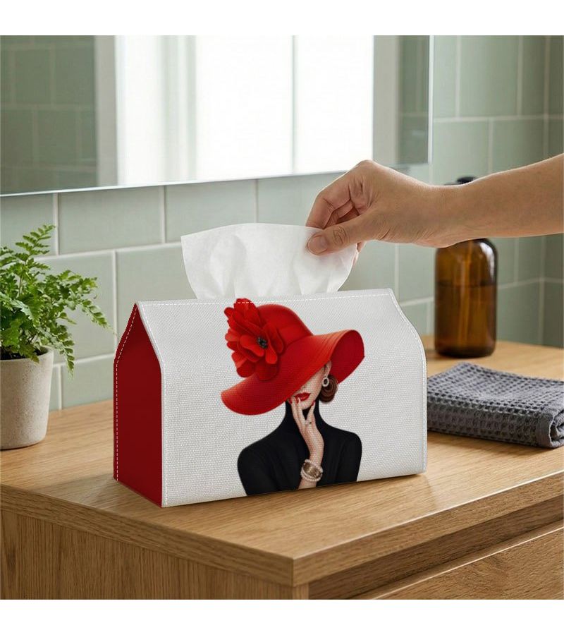 Stylish Tissue Box For Home Party Car Desk 18x11x13cm - Image 5