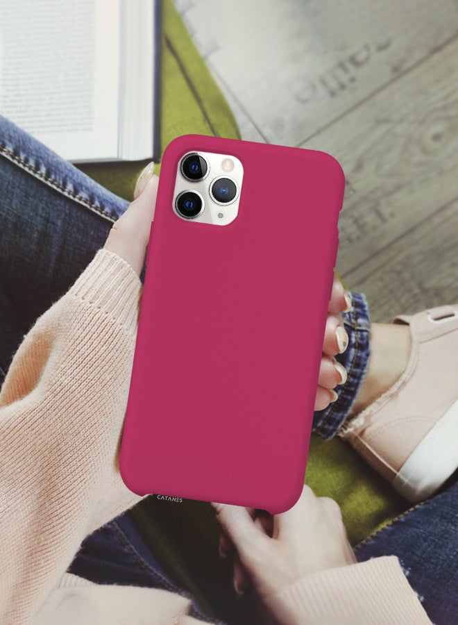 CATANES [for iPhone 11 Pro Max] 3 Pack Silicone Case and 2 3D Screen Protectors Shockproof Protective Case Anti Scratch Smooth Case Cover/Merlot - Image 5