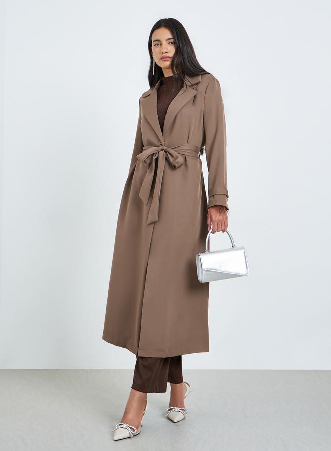 ستايلي كيمونو بحزام وقصة عادية - Image 3