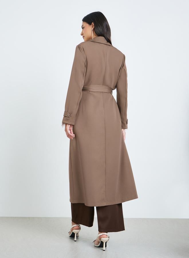 ستايلي كيمونو بحزام وقصة عادية - Image 5