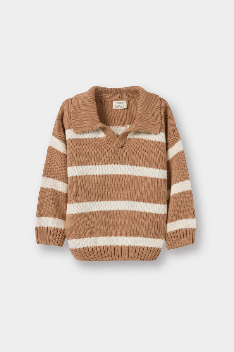 ديفاكتو Baby Boy Regular Fit Striped Pullover