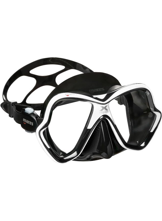 Mares Mares Unisex Adult X-Vision Hydrodynamic Panoramic View Underwater Diving Mask - Image 1