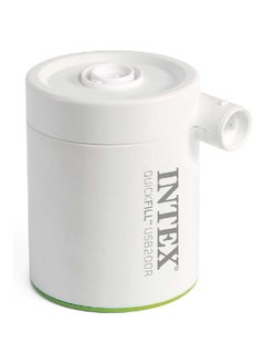 INTEX USB200R Quickfill Rechargable Pool Air Pump White 7 x 8 x 8 cm INT66637  - Image 1