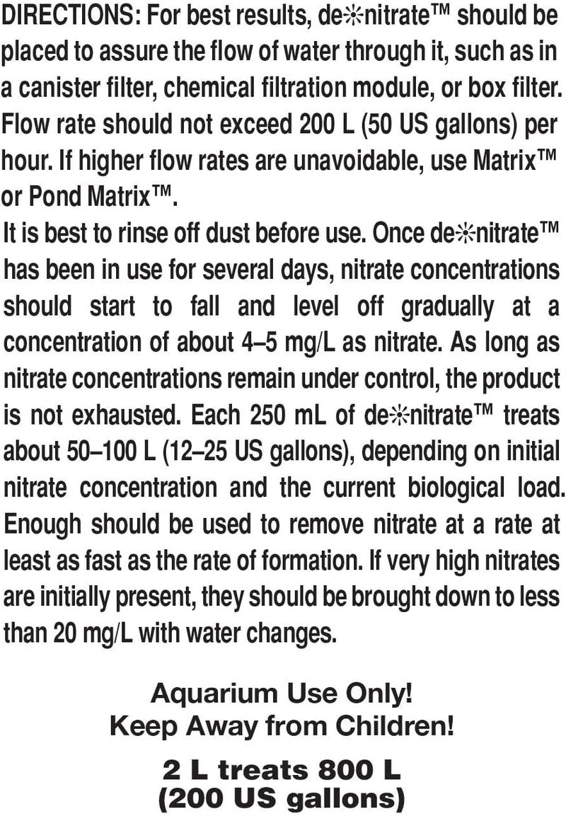 Seachem de*nitrate Filtration Product for Nitrate Removal - 2 L / 67.6 oz - Image 3