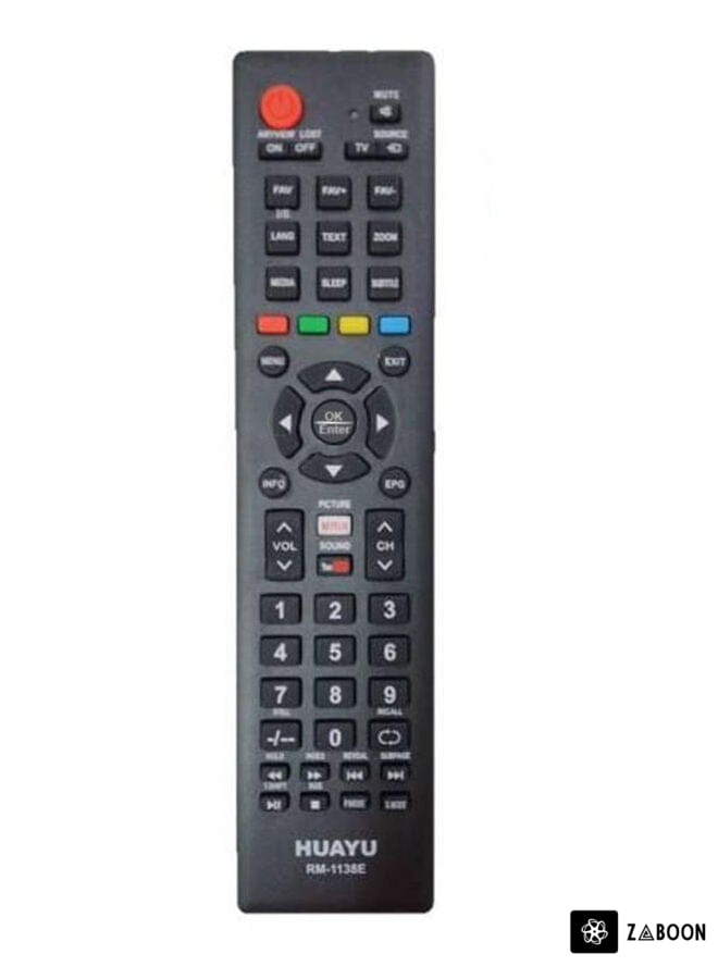 Zaboon Remote Control For Neteflix Screen Black