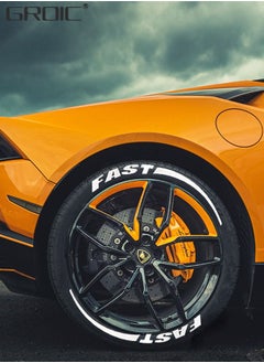 GROIC 4 Pcs Wheel Rim Decal Stripes Set Sport Emblem Reflective Stickers,Wheels Tire Rim Safety Decoration Accessories,Automobile Decoration  - Image 5
