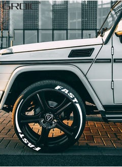 GROIC 4 Pcs Wheel Rim Decal Stripes Set Sport Emblem Reflective Stickers,Wheels Tire Rim Safety Decoration Accessories,Automobile Decoration  - Image 3
