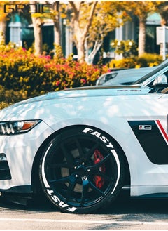 GROIC 4 Pcs Wheel Rim Decal Stripes Set Sport Emblem Reflective Stickers,Wheels Tire Rim Safety Decoration Accessories,Automobile Decoration  - Image 4