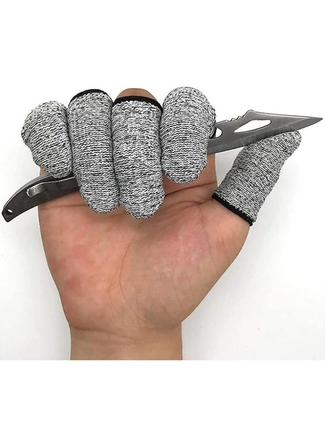 Generic - Cut-Resistant Finger Cots Finger Sleeve Protector, Thumb Protectors Finger Covers Fingertip Protector, Reusable Finger Covers for Cutting Handicrafts Kitchen Sculpture - Image 1
