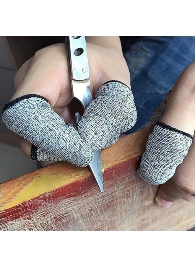 Generic - Cut-Resistant Finger Cots Finger Sleeve Protector, Thumb Protectors Finger Covers Fingertip Protector, Reusable Finger Covers for Cutting Handicrafts Kitchen Sculpture - Image 1