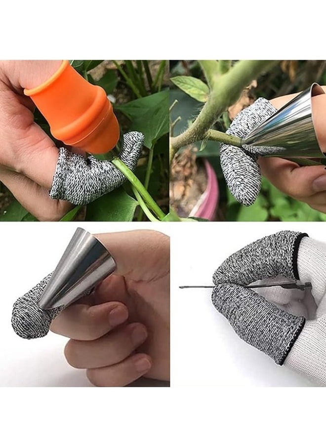 Generic - Cut-Resistant Finger Cots Finger Sleeve Protector, Thumb Protectors Finger Covers Fingertip Protector, Reusable Finger Covers for Cutting Handicrafts Kitchen Sculpture - Image 1