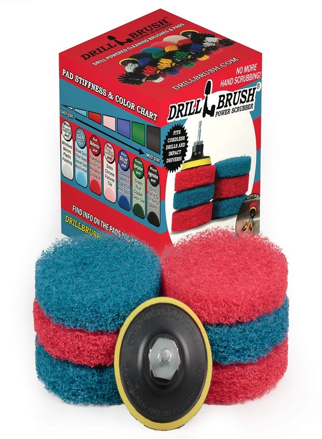 Drillbrush ملحق مثقاب لاسلكي - فرشاة - وسادات حفر - مزيل بقع الماء العسر - رغوة الصابون - العفن - الفطريات - المعادن - الصدأ - الكالسيوم - الترسبات الكلسية - الأمطار الحمضية - بلاط المسبح - الجرانيت - أبواب الدش - Image 1
