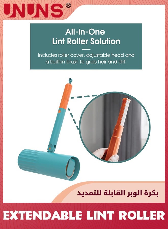 UNUNS Extendable Lint Roller,Lint Roller For Pet Hair,Couch Lint Roller,Large Lint Roller,Lint Roller For Floor With Sticky Sheets,30cm To 110cm  - Image 4