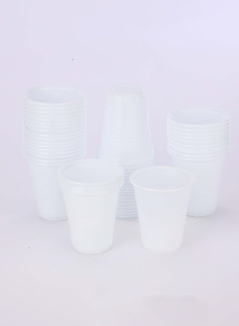 Plastic Cup White 5 Oz 50 Pcs