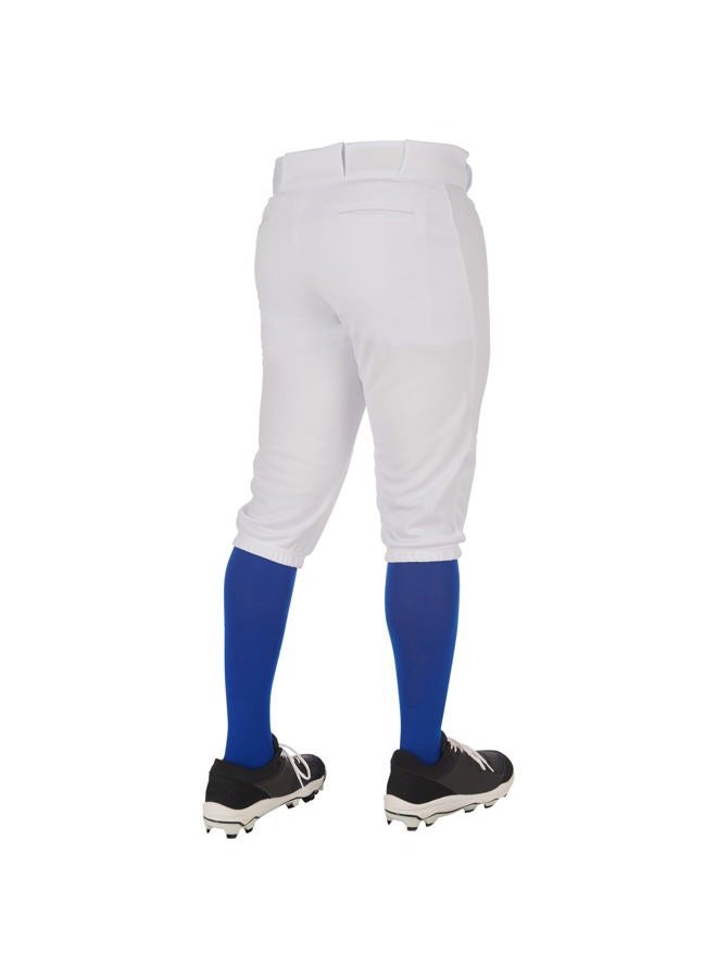 CHAMPRO Men's Standard Triple Crown 2.0 Baseball Knickers, White - Image 4