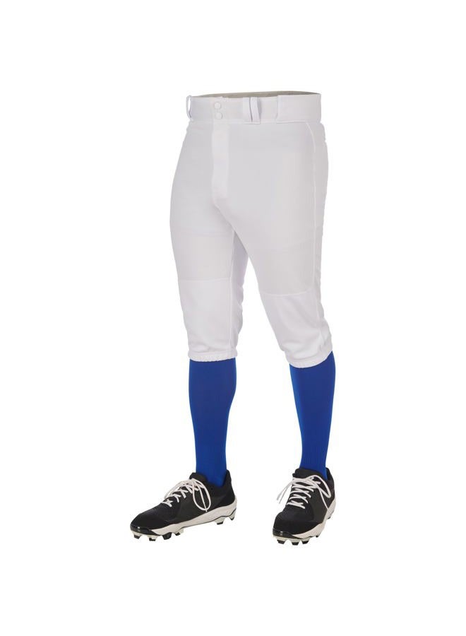 CHAMPRO Men's Standard Triple Crown 2.0 Baseball Knickers, White - Image 1