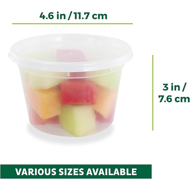Freshware Deli, Food Storage containers, 16 ounce, 16 oz. 50-Pack - Image 3