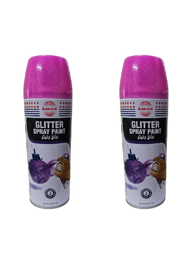 اسماكو طلاء بخاخ لامع من اسماكو - أرجواني - 400 مل - مجموعة من 02