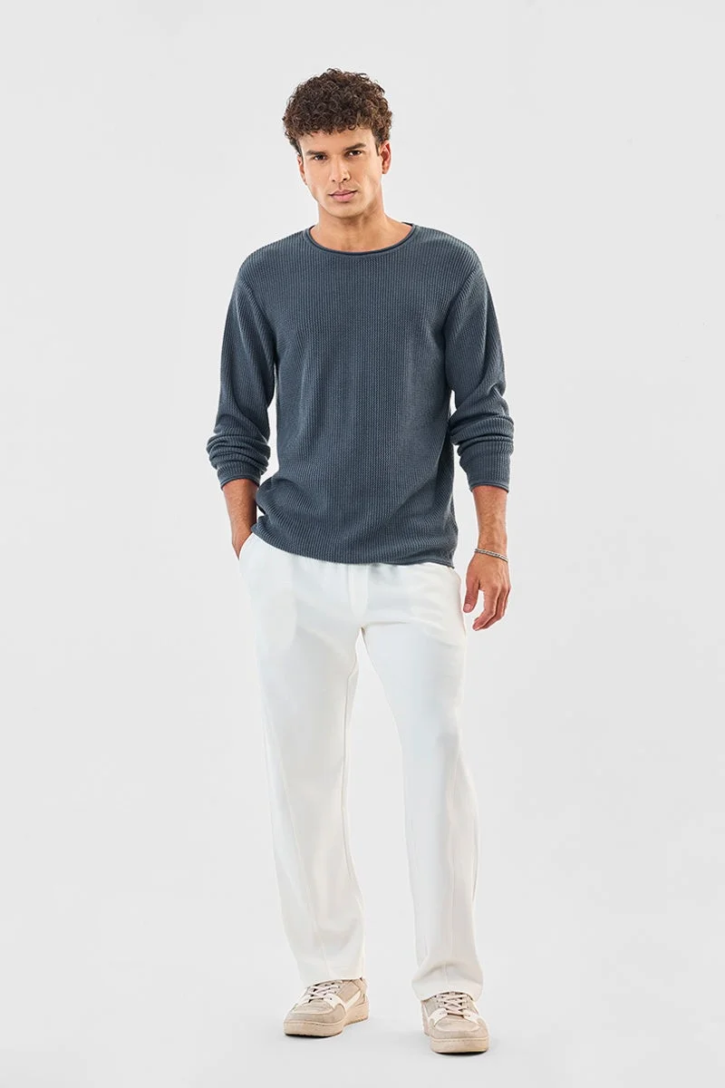 SNITCH Structured Full Sleeves Sweater