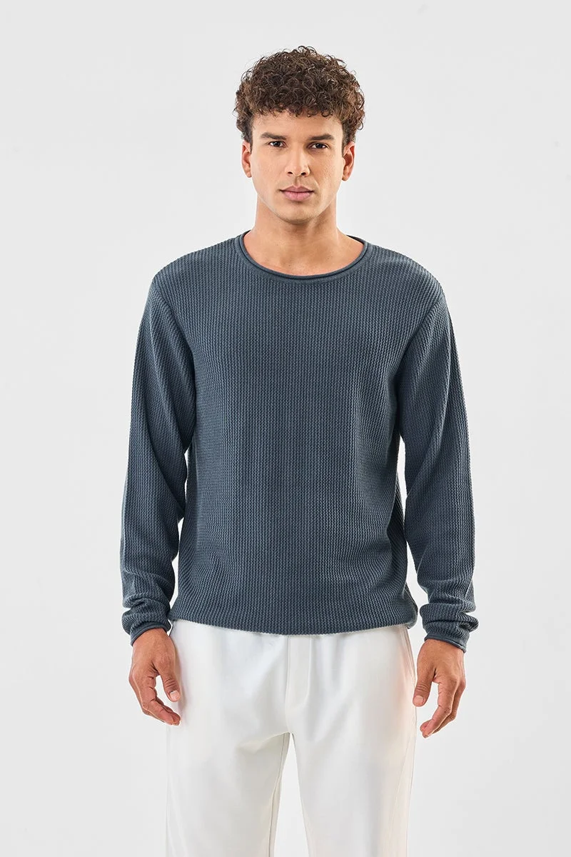 SNITCH Structured Full Sleeves Sweater