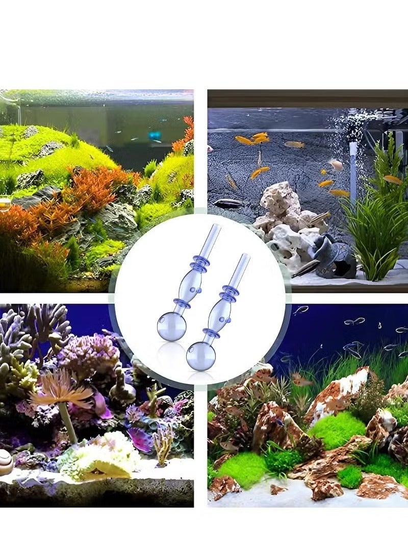2 Pcs Glass Mini inflow Pipe,Inflow Pipe Water Pump Aquarium Filter Tubing - Image 3