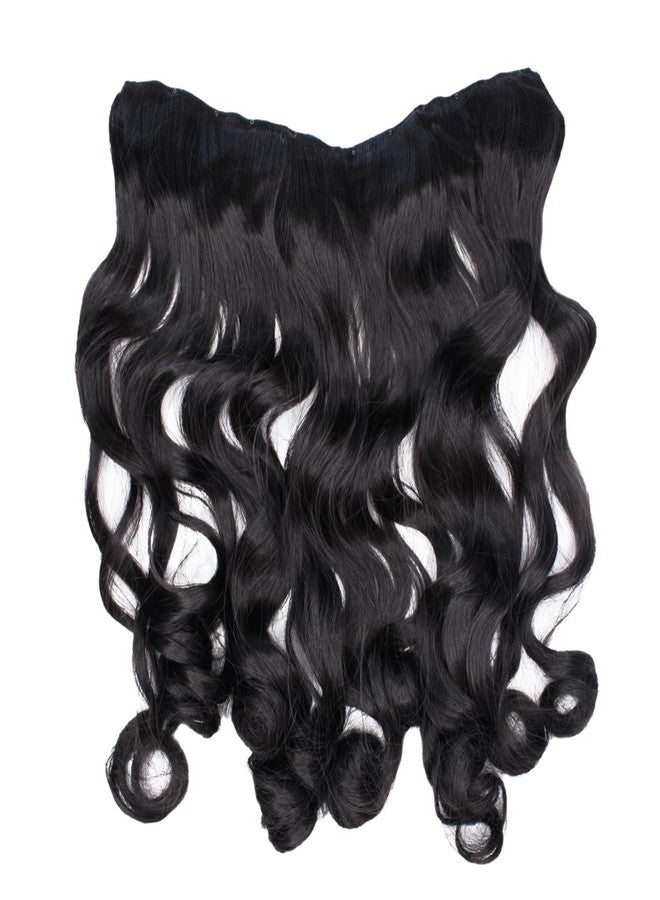 GLAN Synthetic Long Hair Extension for Women to Increase Instant Hairs Length (Curly Dark Brown) - Image 3