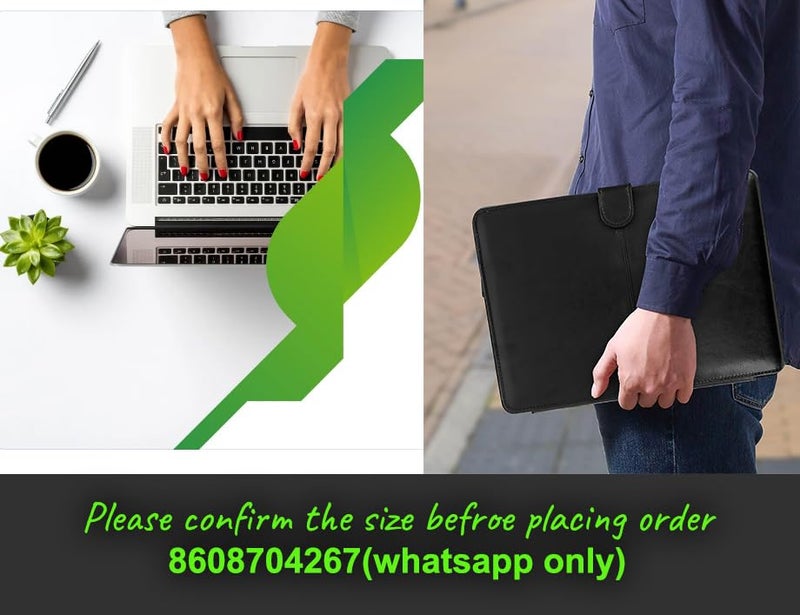 Dorca PU Leather Protective Folio Case Cover for Lenovo ??IdeaPad Flex 5 14ITL05 14-inches FHD IPS 2-in-1 Convertible Laptops - Black - Image 3