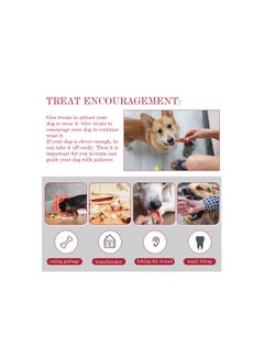 SYOSI Dog Muzzle, Soft Nylon Muzzle Dog Mouth Guard Dog Mouth Cover with Breathable Mesh Fabric and Adjustable Strap, Health Guard for Small Medium Dogs Anti Biting Barking Chewing(4 Pcs )(Red+Black)(S)  - Image 2
