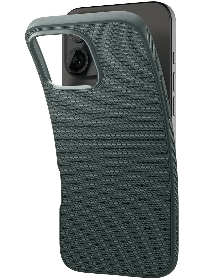 غطاء حماية Liquid Air لهاتف iPhone 16 Pro Max (2024) - أخضر داكن