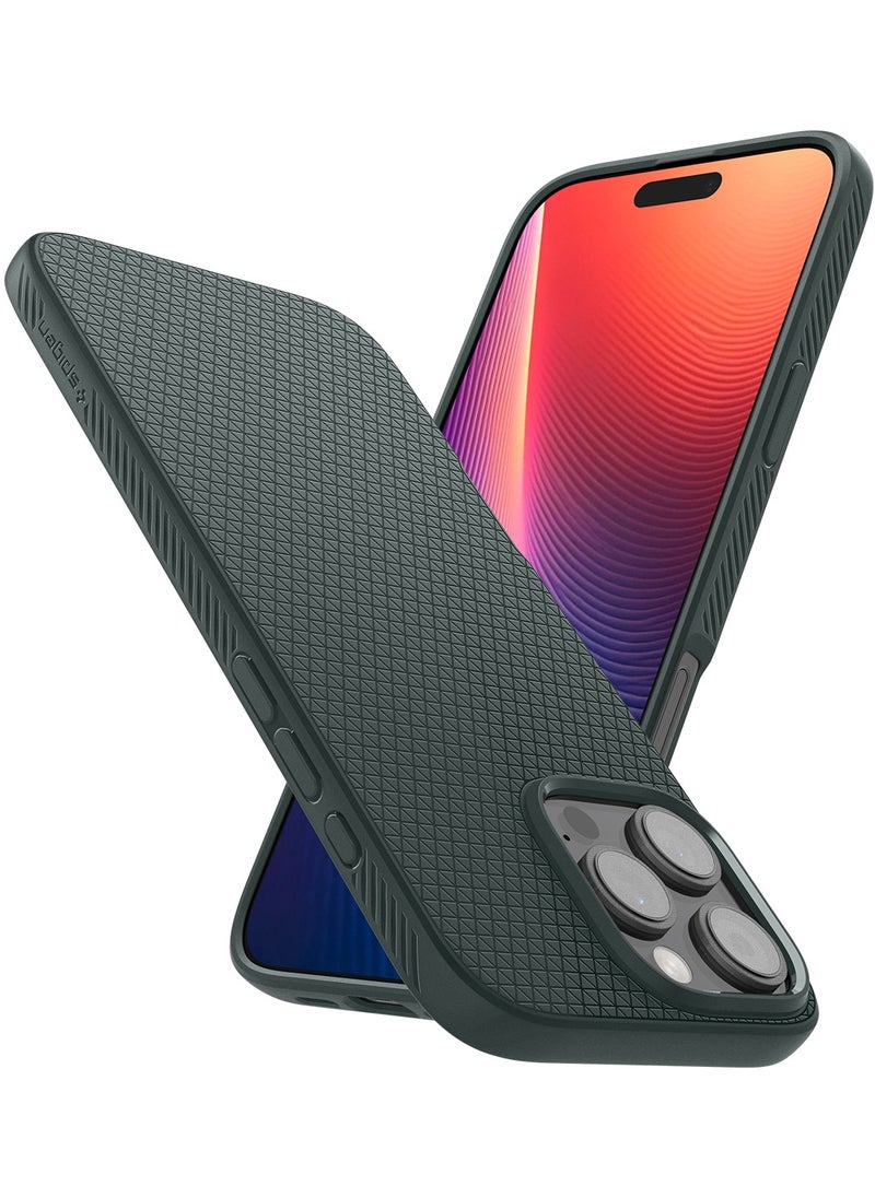 غطاء حماية Liquid Air لهاتف iPhone 16 Pro Max (2024) - أخضر داكن