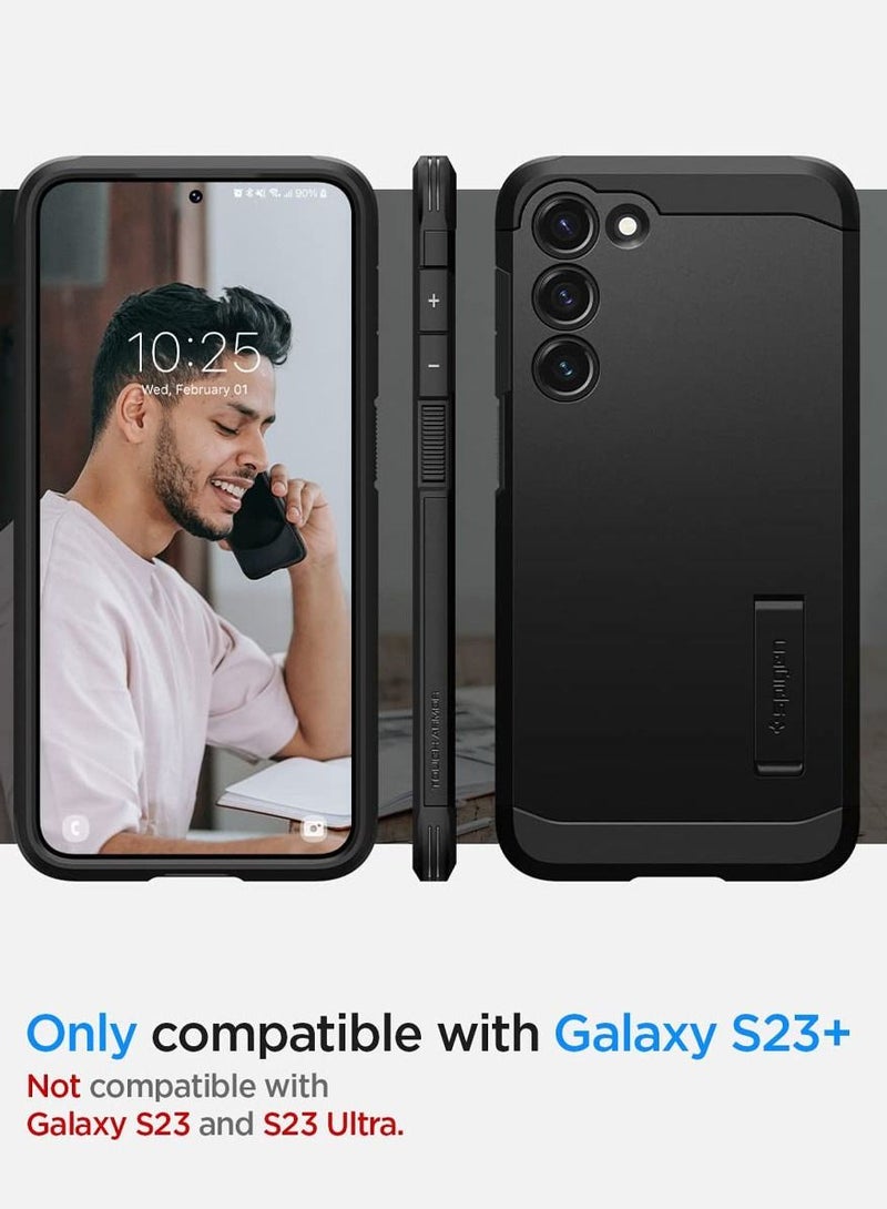 Spigen Tough Armor for Samsung Galaxy S23 PLUS Case Cover with Extreme Impact Foam - Black - Image 2