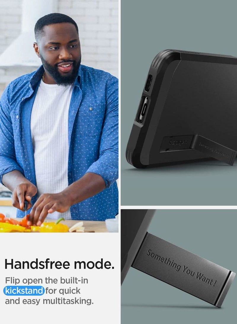 Spigen Tough Armor for Samsung Galaxy S23 PLUS Case Cover with Extreme Impact Foam - Black - Image 3