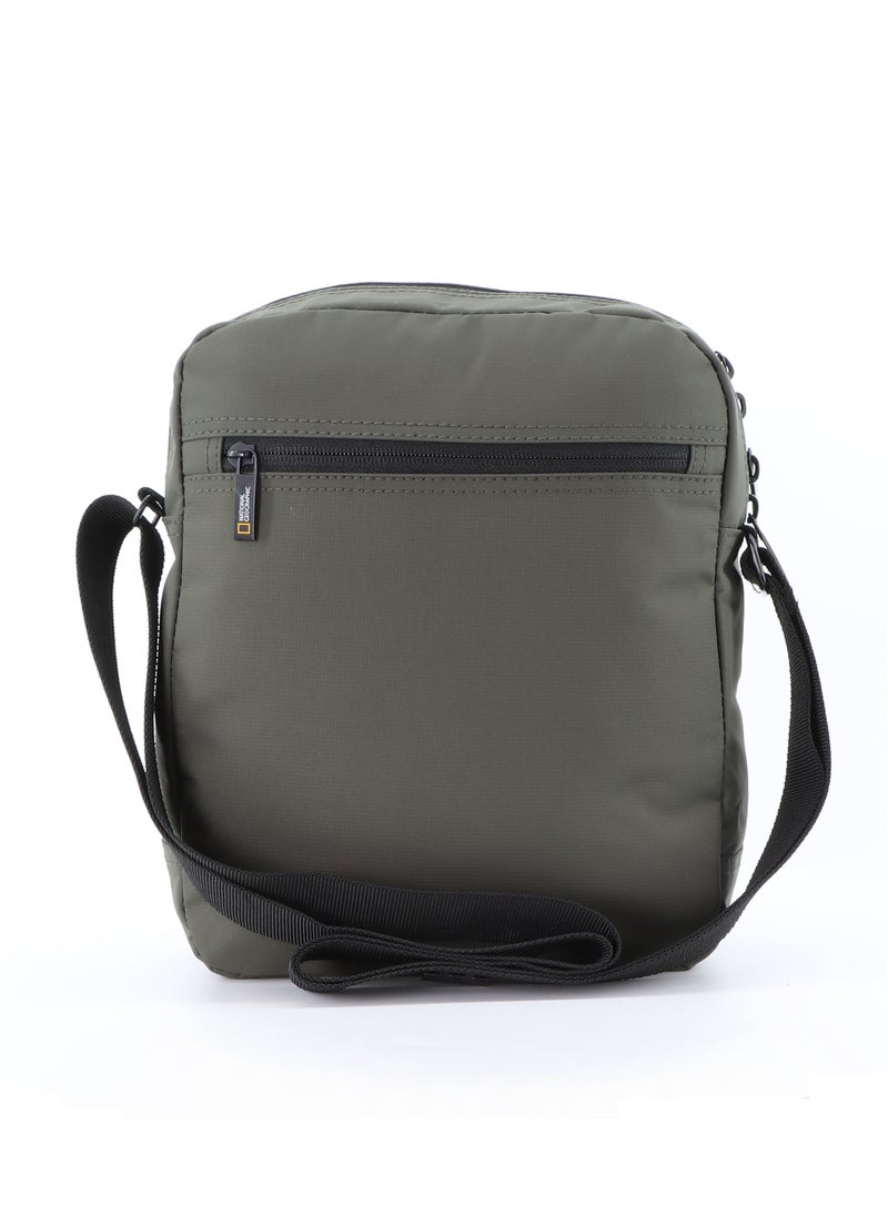 NATIONAL GEOGRAPHIC - National Geographic Mutation Vertical Shoulder Bag Khaki, Compact Durable Water Resistant Light Weight Travel Casual Outdoor Crossbody Bag For Men And Women - Image 1