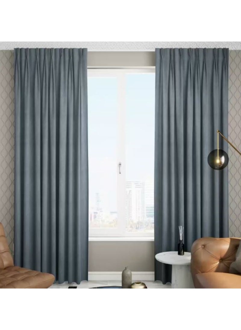 AL WADI FURNITURE - Set of 2 Heavy Duty Ultra Corded Single Adjustable Extendable Traverse Curtain Rails Curtain Tracks with Curtain Hanging Pinch Pleat 4 Prongs Hooks, 150 – 300 cm, WHITE - Image 1