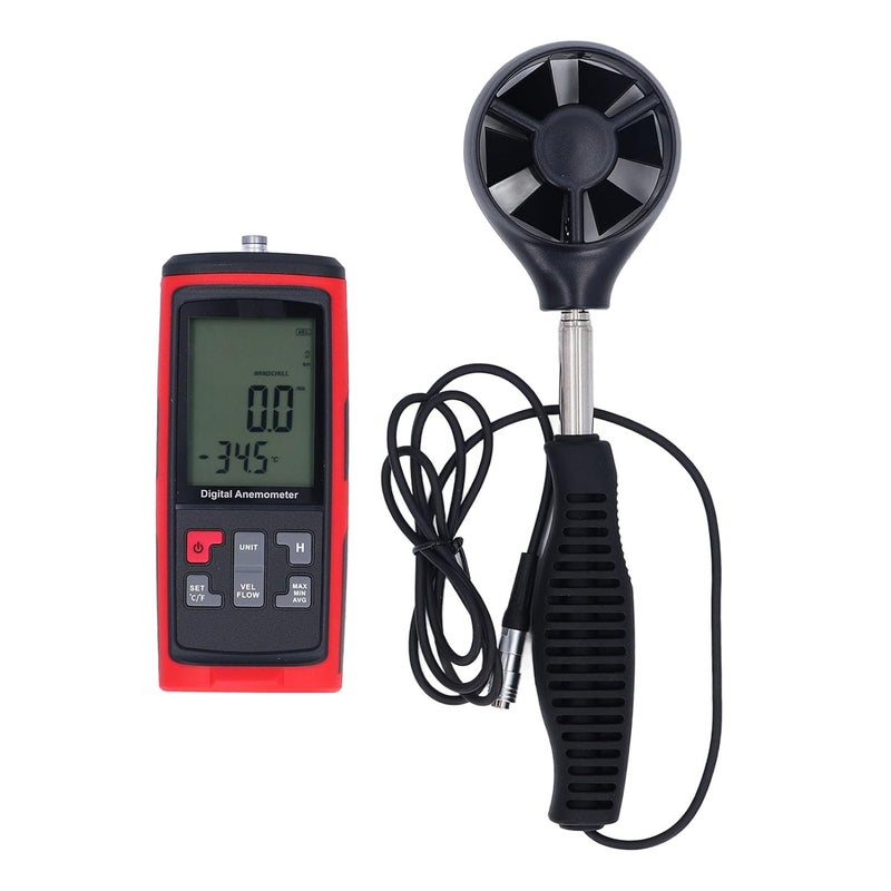 FILFEEL Handheld Digital Anemometer Wind Speed Temperature Meter for Marine Operations - Image 1