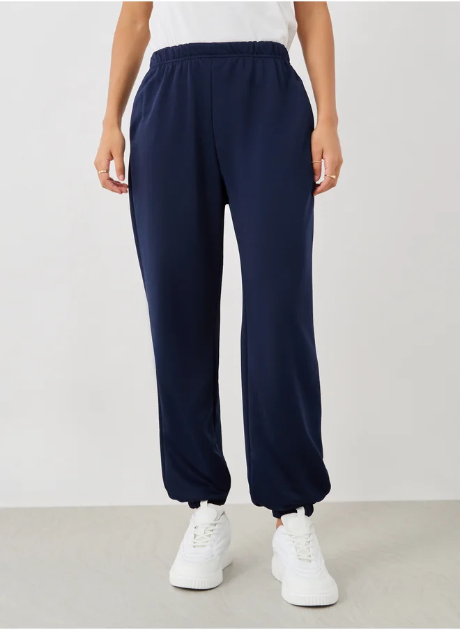 Styli Elasticated Waist Cuffed Joggers