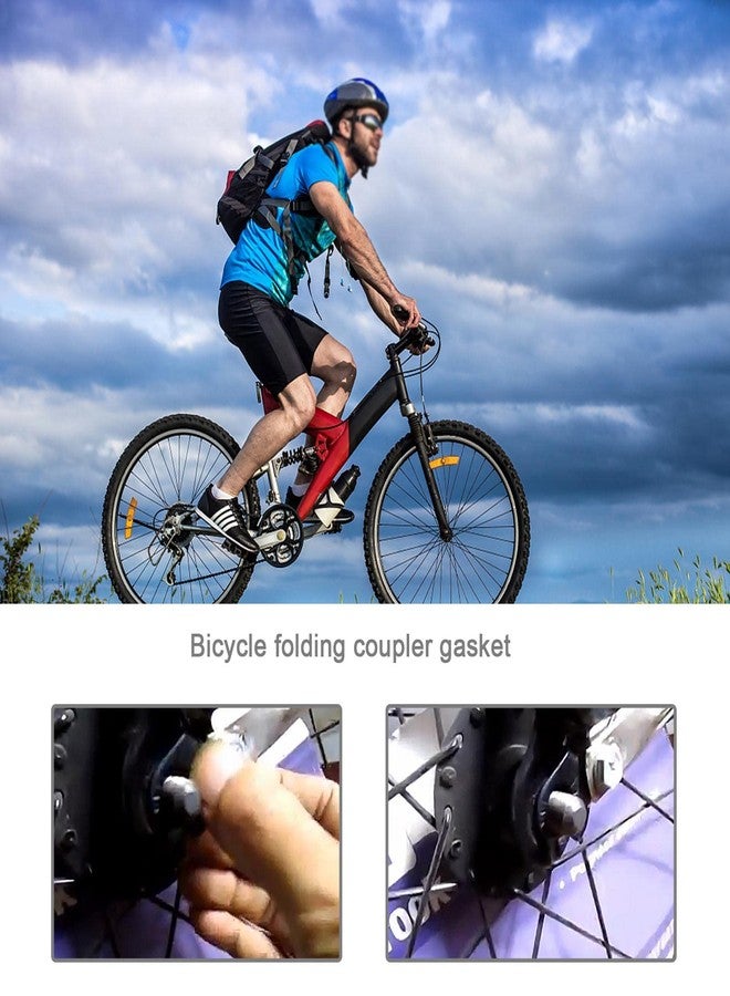 ECSiNG 12Pcs M8 M10 Bike Wheel Hub Hook Washer Gasket Metal Bicycle Hub Retaining Clip Safety Washer Bicycle Safety Security Front Wheel Hub Washer Safety Washers - Image 2