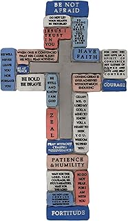 VILLAGE GIFT IMPORTERS VILLAGE GIFT IMPORTERS Inspirational Wall Cross | Encouraging Words and Phrases | Be Not Afraid | Courage | Great  - Image 1