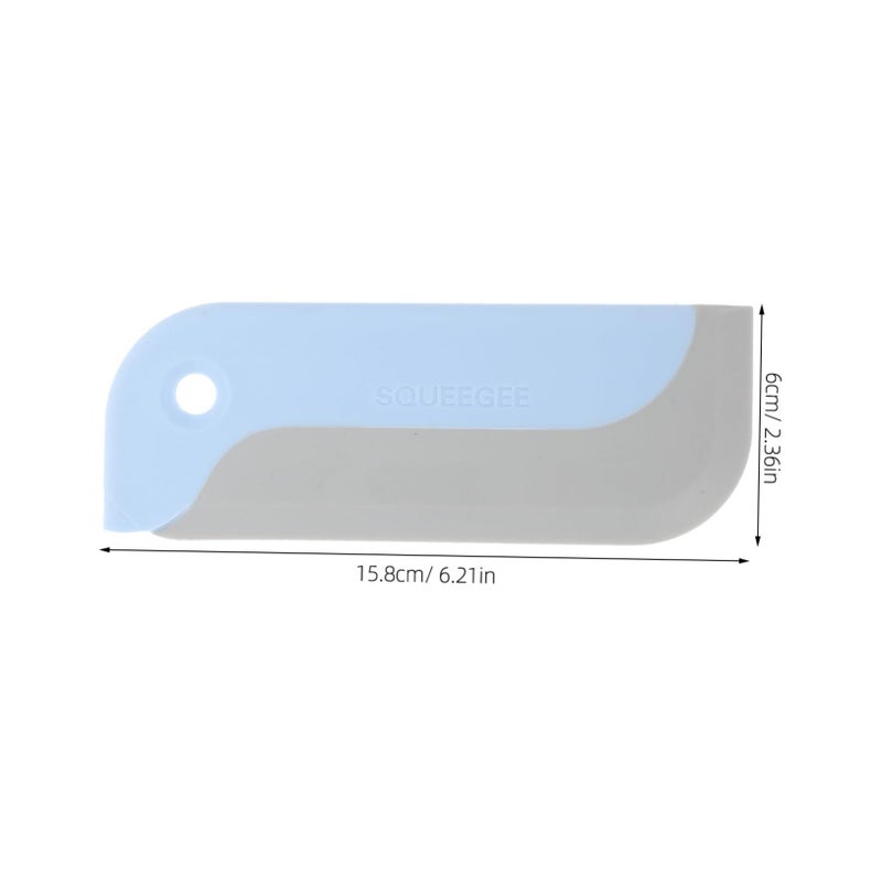 2pcs Flexible Shower Squeegee TPR Scraper for Glass Mirrors Tiles Efficient Cleaning Tool - Image 3