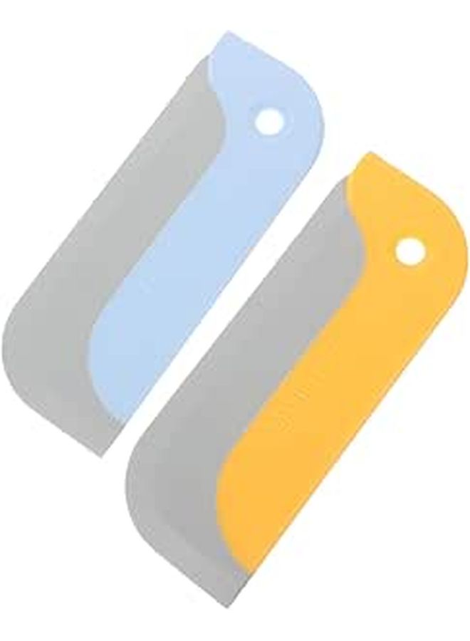 2pcs Flexible Shower Squeegee TPR Scraper for Glass Mirrors Tiles Efficient Cleaning Tool - Image 1