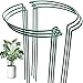 HiGift HiGift 6 Pack Plant Support Stakes, Metal Garden Plant Stake, Outdoor Tall Plant Support Ring Cage,Large Plant Supports  - Image 2