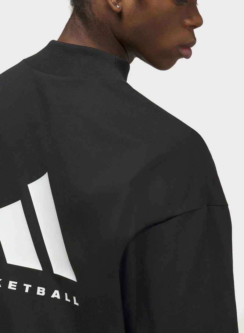adidas تيشيرت adidas Basketball Long Sleeve