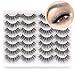 Losha Eyelashes Natural Look Faux Mink Lashes Pack Handmade Fluffy False Eyelashes 14 Pairs Eye Lashes M809 - Image 2