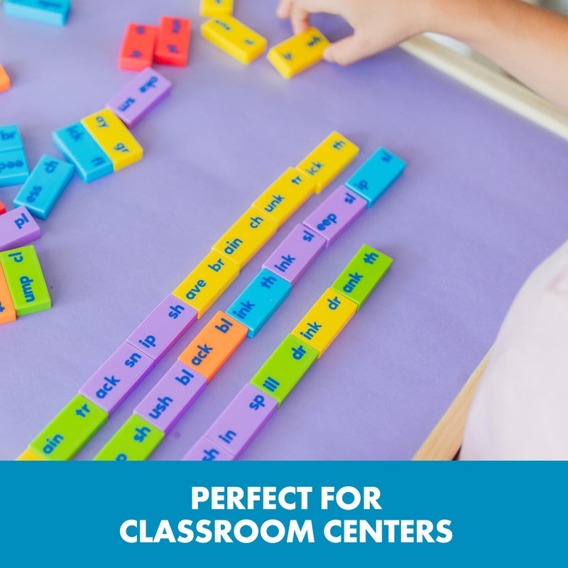 Educational Insights Phonics Dominoes Blends & Digraphs - First Grade Classroom Must Haves, Elementary Literacy Materials for Centers or Homeschool, Phonics Games, Learning to Read for Kids Ages 6+ - Image 5
