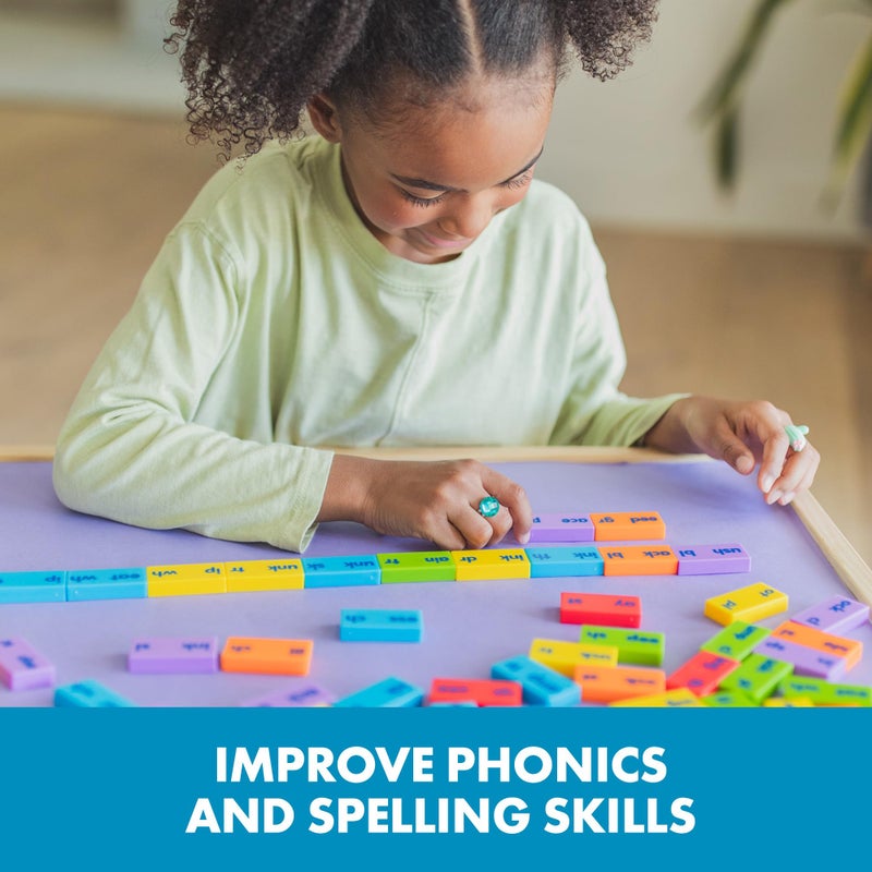 Educational Insights Phonics Dominoes Blends & Digraphs - First Grade Classroom Must Haves, Elementary Literacy Materials for Centers or Homeschool, Phonics Games, Learning to Read for Kids Ages 6+ - Image 4