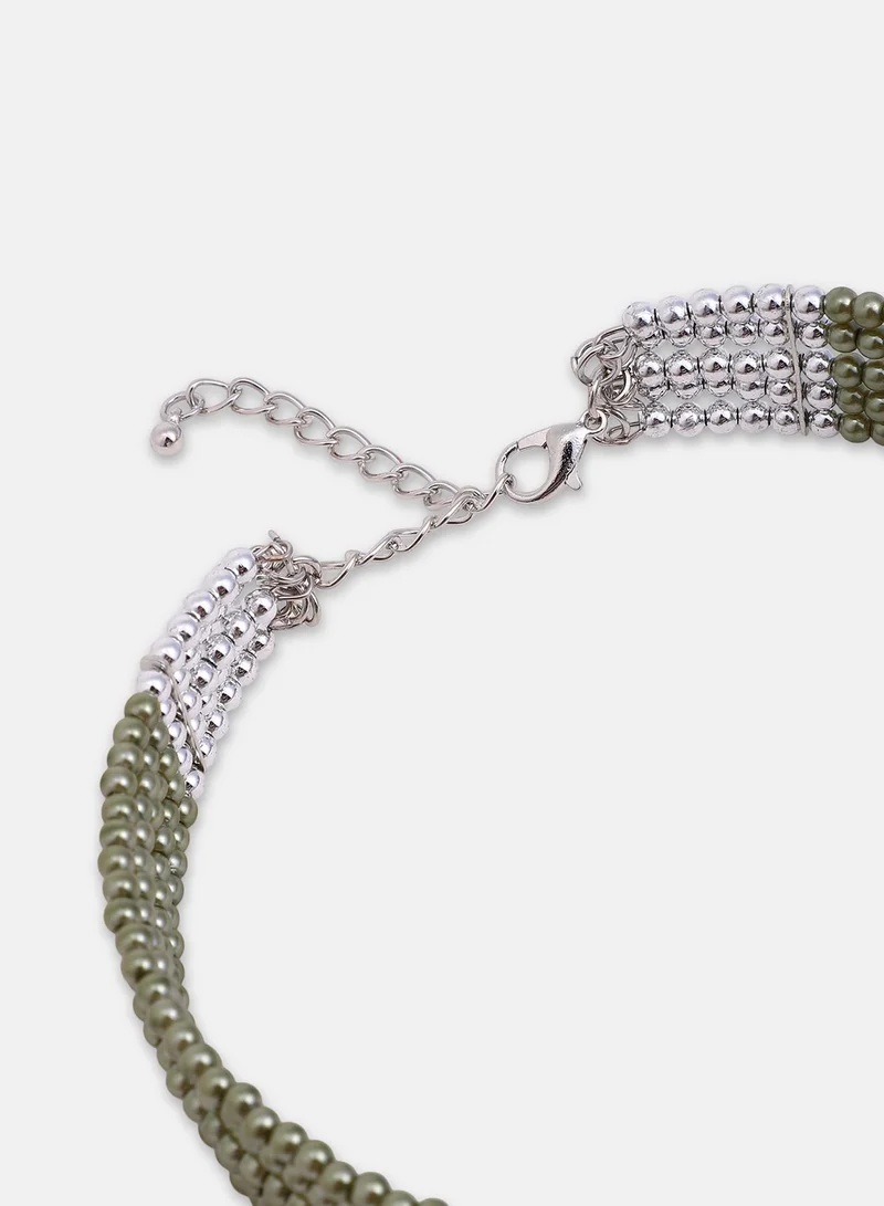 سوهي Women's The Panel-Bead Choker Necklace