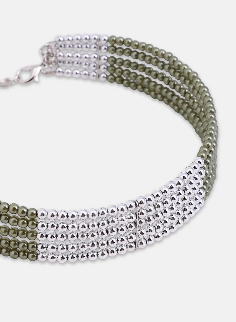 سوهي Women's The Panel-Bead Choker Necklace