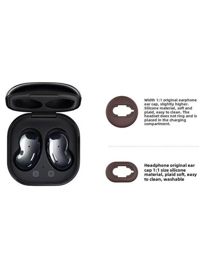 For Samsung Galaxy Buds Live Ear Wing Cap Earplugs SM-R180 Bluetooth Headset Silicone Cover-Color:BLACK SMALL Pair-Model:SM-R180 - Image 3