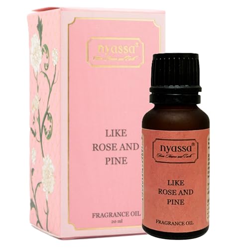 Nyassa Like Rose And Pine Fragrance oils for Diffusers and Burners, Carrier Oils, Base Oils, for men and women Fragrance oils 20ml - Image 1
